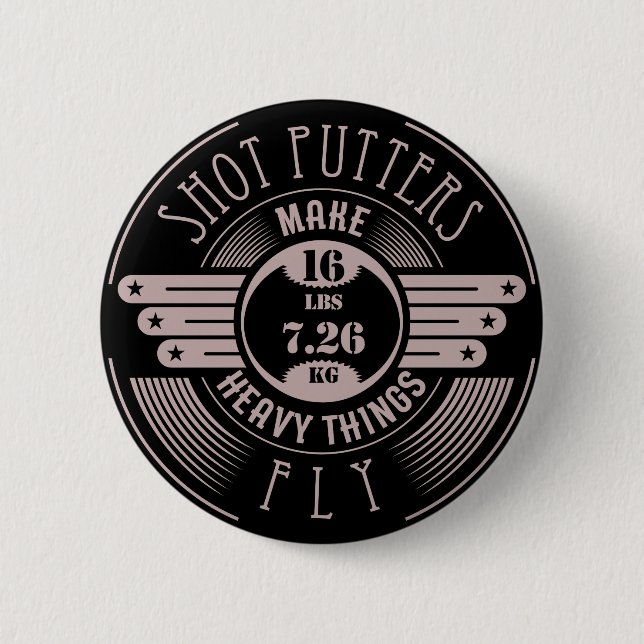 heavy things that fly 2 2 inch round button (Front)