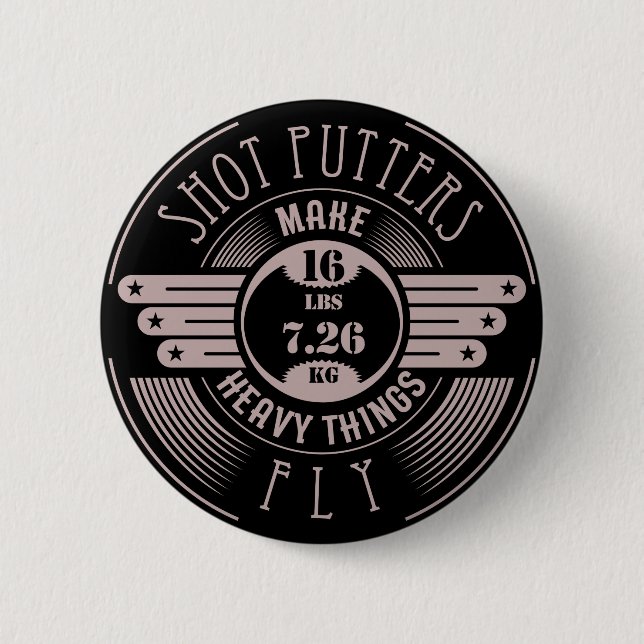 heavy things that fly 2 inch round button (Front)