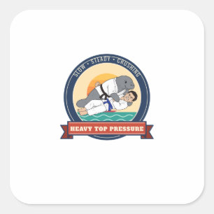 Heavy Top Pressure Manatee – Funny Florida Sticker