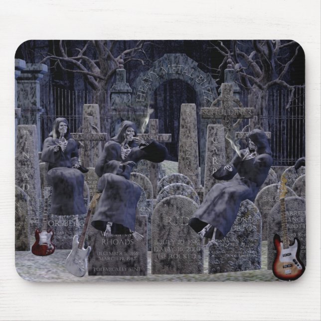Heavymetal buzz graveyard mousepad (Front)