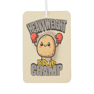 Heavyweight Spud Champ Boxing Potato  Air Freshener
