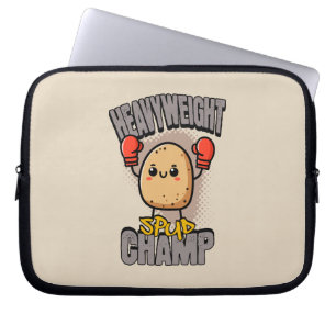 Heavyweight Spud Champ Boxing Potato  Laptop Sleeve