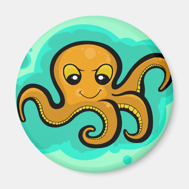 Heba the Octopus Character Magnet (Front)