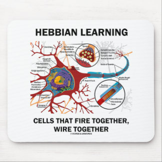 Hebbian Learning Cells Fire Together Wire Together Mouse Pad
