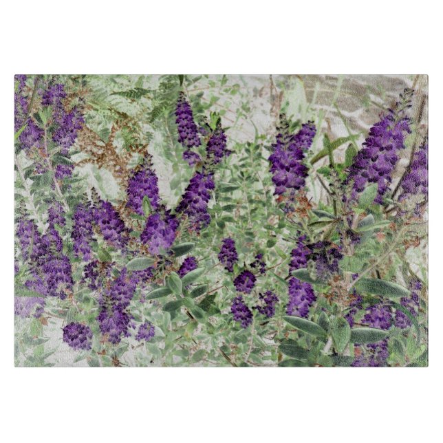 Hebe Lavendar glass cutting board (Front)
