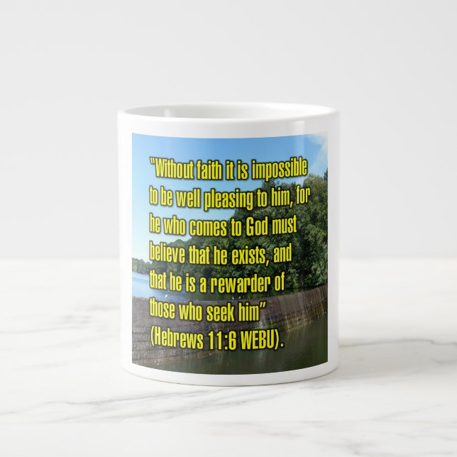 Hébreux 11:6 WEBU Mug (Devant)