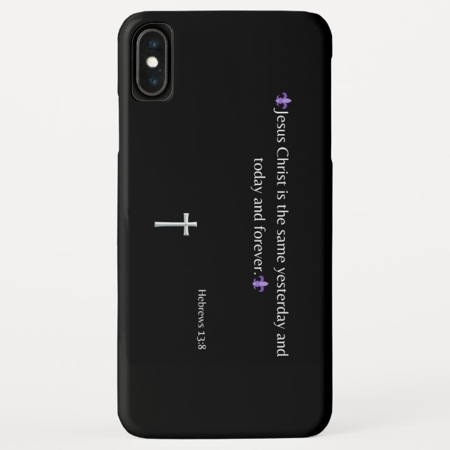 Hébreux 13:8 Bible Verse iPhone / coque ipad (Dos)