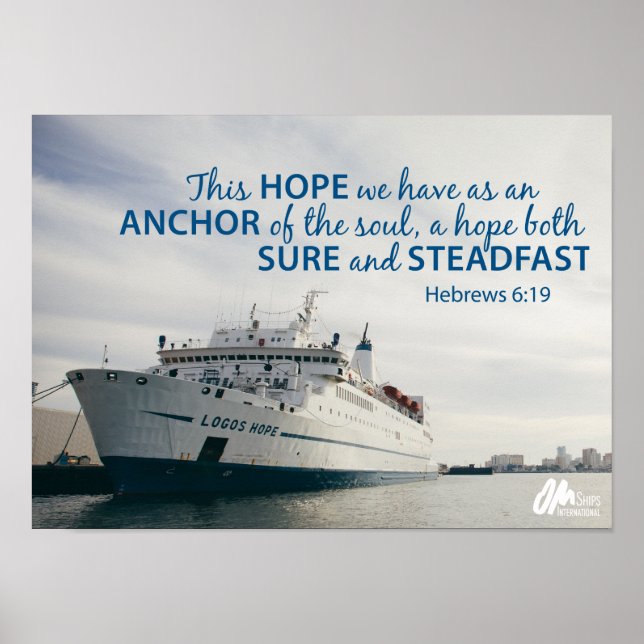 Hébreux 6:19 Poster (Devant)