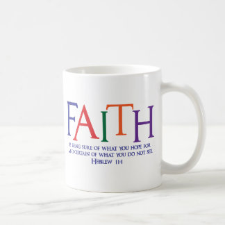 Hebrew 11:1, multi-colour coffee mug
