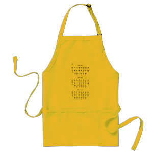 Hebrew Alphabet Standard Apron