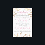 Hebrew and English blessings for Hanukkah Canvas Print<br><div class="desc">Perfect piece of art for the walls of your synagogue, classroom or home. Beautifully created for your Hanukkah celebration poster with berachot (blessings) recited before lighting the candles. Hebrew followed by transcription and then translated into English. Please note, that the third blessing is recited only the first time one lights...</div>