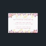 Hebrew Blessings - Berachot - for Hanukkah Canvas Print<br><div class="desc">Perfect piece of art for the walls of your synagogue,  classroom,  or home.
A beautifully created for your Hanukkah celebration poster with berachot (blessings) recited before lighting the candles,  Hebrew only. Please note,  that the third blessing is recited only the first time one lights the hanukkiah (candelabrum). 
Happy Hanukkah!</div>