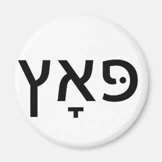 Hebrew for PUTZ Magnet