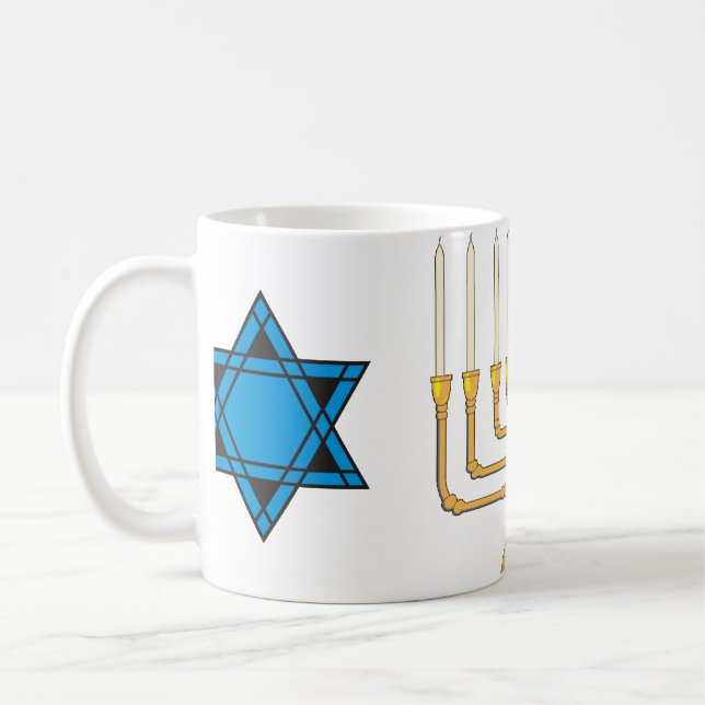 Hebrew Holiday Mug (Left)