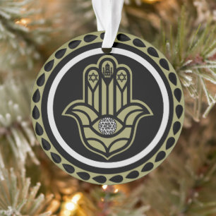 Hebrew House Blessing Ornament