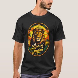 Hebrew Israelite YHWH Lion of Judah Yahweh Rastafa T-Shirt