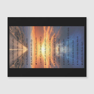 Hebrew Language Psalms 91 Magnet