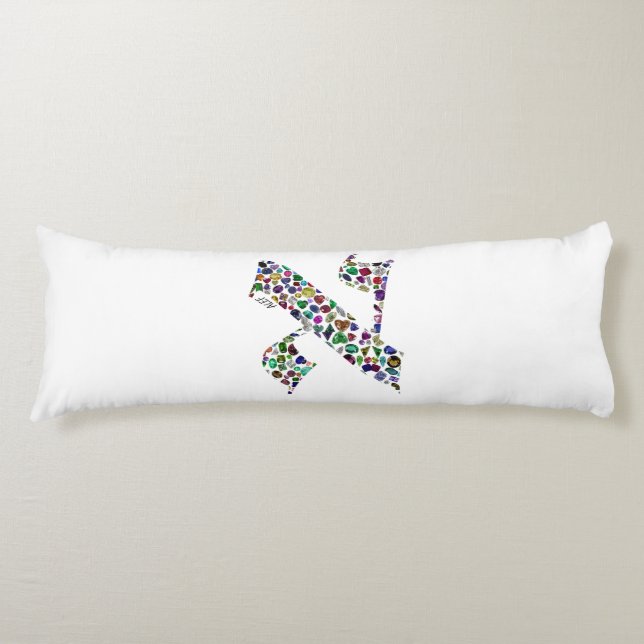 Hebrew Letter ALEF Body Pillow (Front)
