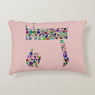 Hebrew Letter HEY Accent Pillow