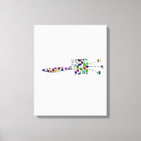 Hebrew Letter ZAIN made with Gemstones