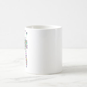 Hebrew Letter ZAIN made with Gemstones Magic Mug