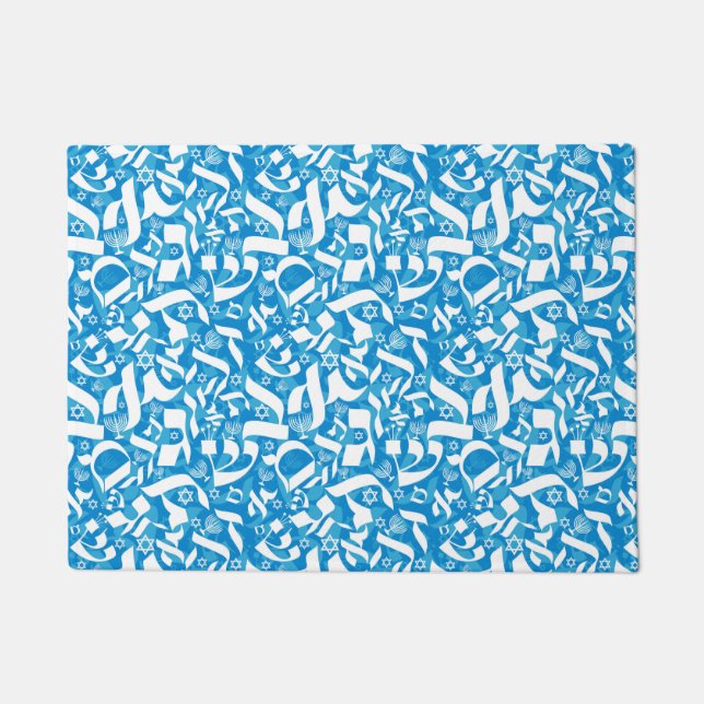 Hebrew Letters Doormat - Customized Sizes - Gifts  (Front)