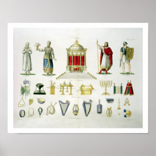 Hebrew Levi, Priest, King and Soldier with Sacred Poster