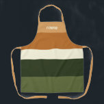 Hebrew Personalized Stripe All-Over Print Apron<br><div class="desc">This clean modern stripe design will give a professional look to your favourite baker. A personalized Apron is sure to make anyone smile... even Bubbie! Celebrate the art of fine baking with this fresh, look. To type in Hebrew- set your keyboard to input Hebrew Characters and simply type! Coordinates with...</div>