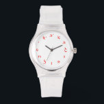 Hebrew Script Lettering Watch<br><div class="desc">"Jewish Expressions, " offers a shopping experience as you will not find anywhere else. Welcome to our store. Tell your friends about us and send them our link:  http://www.zazzle.com/YehudisL?rf=238549869542096443*</div>