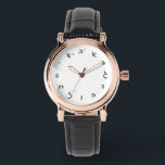 Hebrew Script Lettering Watch<br><div class="desc">"Jewish Expressions, " offers a shopping experience as you will not find anywhere else. Welcome to our store. Tell your friends about us and send them our link:  http://www.zazzle.com/YehudisL?rf=238549869542096443*</div>