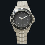 Hebrew Script Lettering Watch<br><div class="desc">The "Hebrew Expressions, " Consumer Marketplace offers a shopping experience as you will not find anywhere else. Our specialty is Hebrew, although English can also be found, and in our store your will find Hebrew in block, script, and Rashi script styles. Tell your friends about us and send them our...</div>