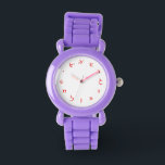 Hebrew Script Numerals Watch<br><div class="desc">"Jewish Expressions, " offers a shopping experience as you will not find anywhere else. Welcome to our store. Tell your friends about us and send them our link:  http://www.zazzle.com/YehudisL?rf=238549869542096443*</div>