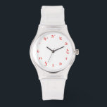Hebrew Script Numerals Watch<br><div class="desc">"Jewish Expressions, " offers a shopping experience as you will not find anywhere else. Welcome to our store. Tell your friends about us and send them our link:  http://www.zazzle.com/YehudisL?rf=238549869542096443*</div>