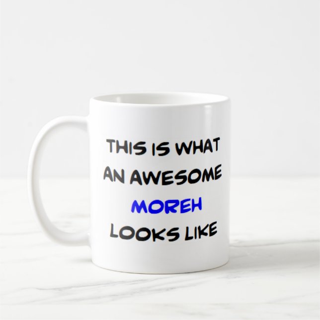 hebrew teacher moreh, awesome coffee mug (Left)