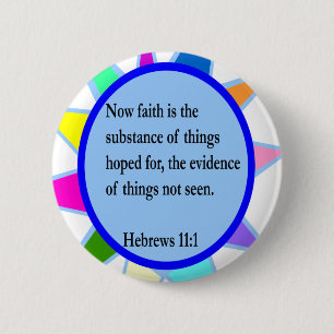 Hebrews 11:1 button