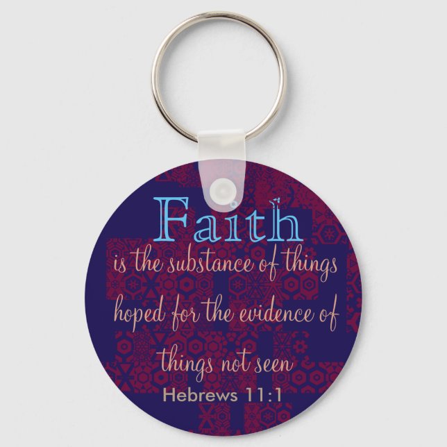 Hebrews 11:1 Keychain (Front)