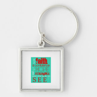Hebrews 11:1 keychain