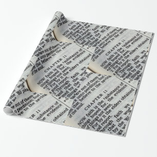 Hebrews 11:1 Passage Wrapping Paper