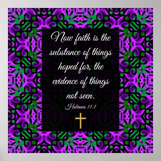 Hebrews 11:1 poster (Front)