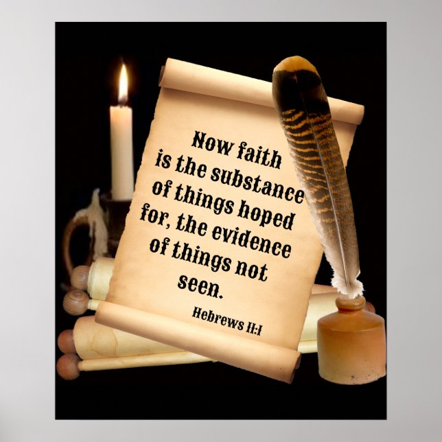 Hebrews 11:1 poster (Front)