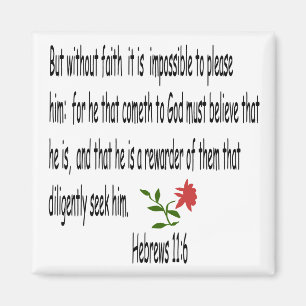 Hebrews 11:6 magnet