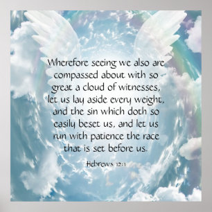 Hebrews 12:1  poster