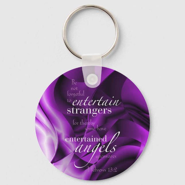 Hebrews 13:2 keychain (Front)