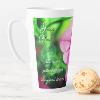 Hebrews 13:8 latte mug