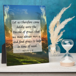 Hebrews 4:16   Plaque