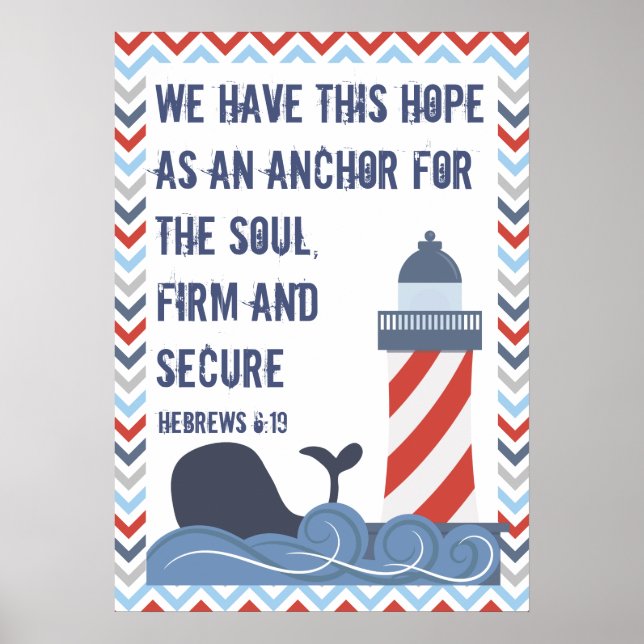 Hebrews 6:19 Large Poster (Front)