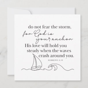HEBREWS 6:19 - Personalized Note Card