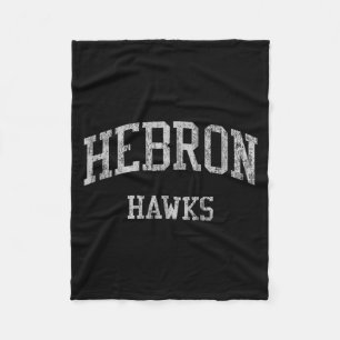 Hebron high school hs carrollton tx vintage sports fleece blanket