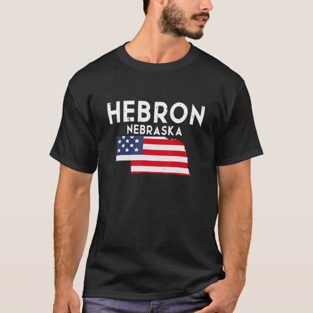 Hebron Nebraska USA State America Travel Nebraskan T-Shirt (Front)