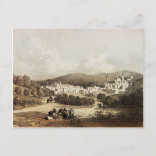 Hebron, town of the patriarchs, in the holy land postcard